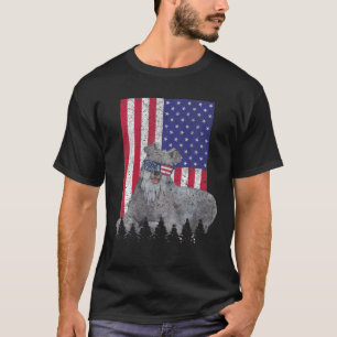 Redbone Coonhound Patriotic Dog USA Pride American T-Shirt