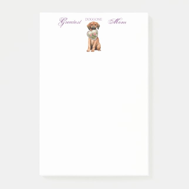 Redbone Heart Mama Postit Notes Post-it Klebezettel (Vorderseite)