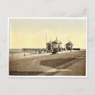 Redcar, der Pier, Yorkshire, England, seltene Foto Postkarte