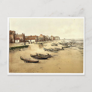 Redcar, die Esplanade, Yorkshire, England seltene Postkarte