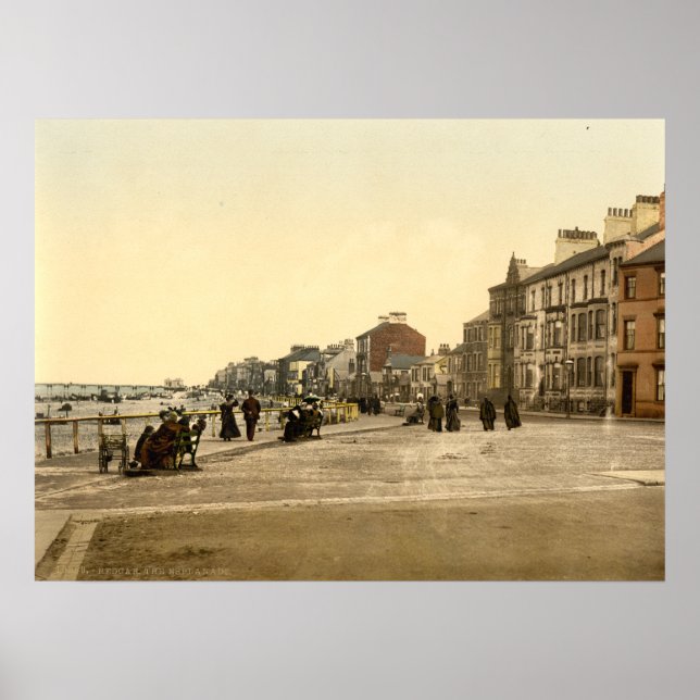 Redcar Esplanade II, Yorkshire, England Poster (Vorne)