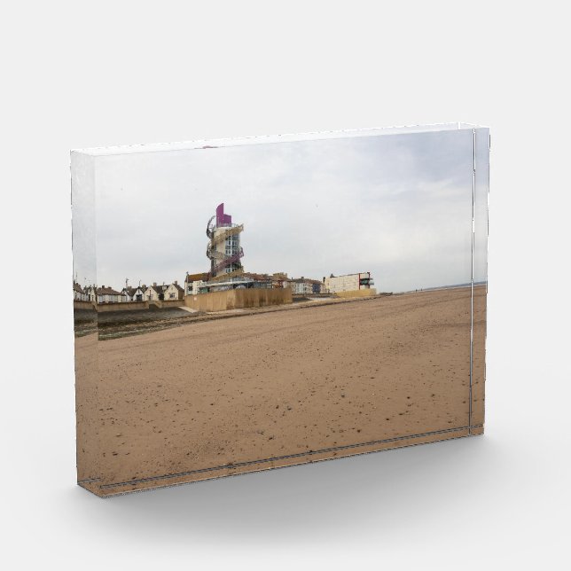 Redcar Strand und Beacon Fotoblock (Links)