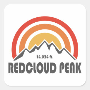 RedCloud Peak Quadratischer Aufkleber