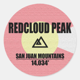RedCloud Peak Runder Aufkleber