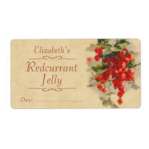 Redcurrant Canning-Etikett