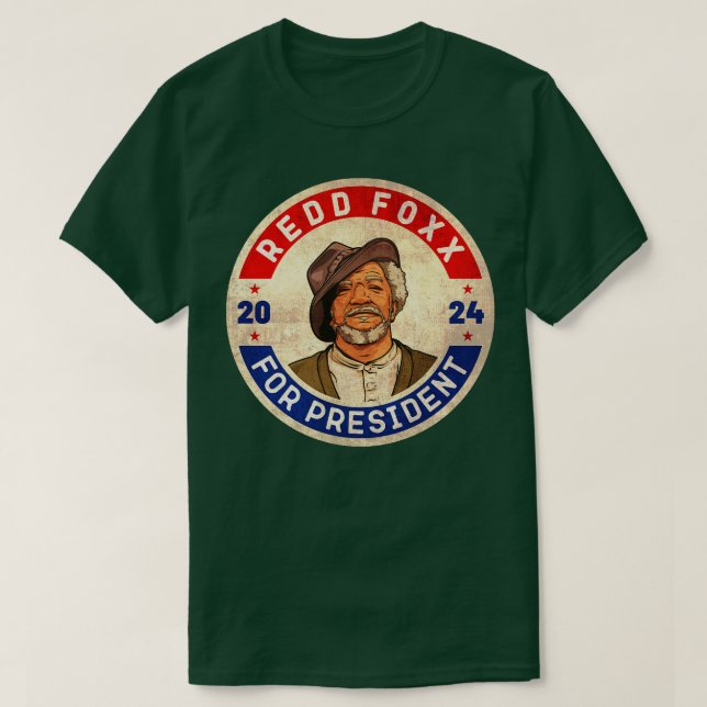Redd Foxx 2024 für den Präsidenten T-Shirt (Design vorne)