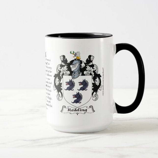 Redding Familien-Wappen Tasse (Rechts)