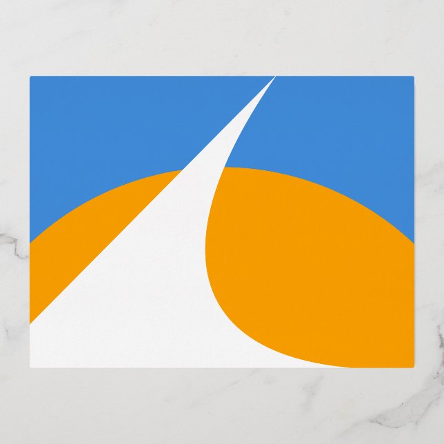 Redding-Flagge, Kalifornien Folien Feiertagspostkarte (Vorderseite)