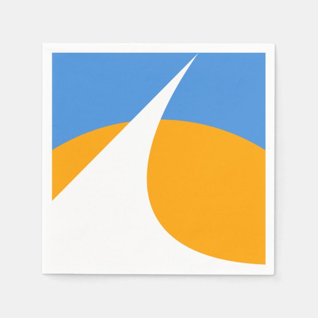 Redding-Flagge, Kalifornien Serviette (Vorderseite)