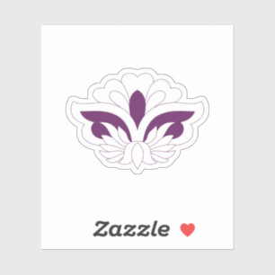 Reddish Magenta dekorativ Aufkleber