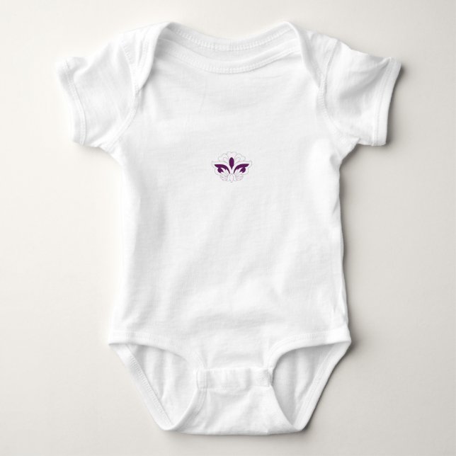 Reddish Magenta dekorativ Baby Strampler (Vorderseite)