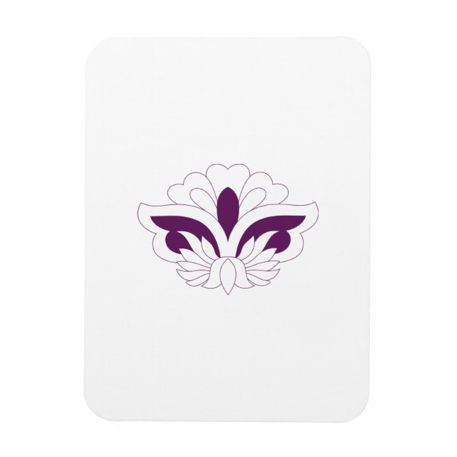 Reddish Magenta dekorativ Magnet (Vertikal)