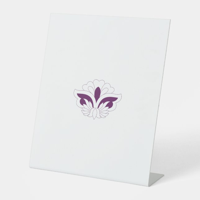 Reddish Magenta dekorativ Sockelschild (Vorderseite)