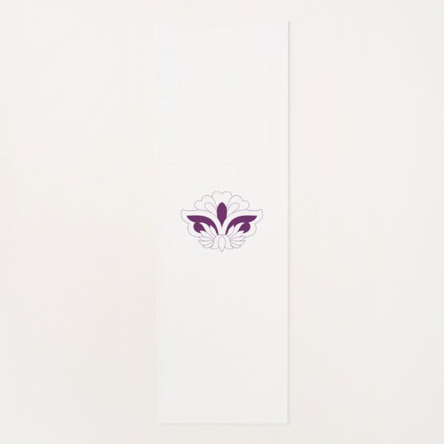 Reddish Magenta dekorativ Yogamatte (Vorderseite)