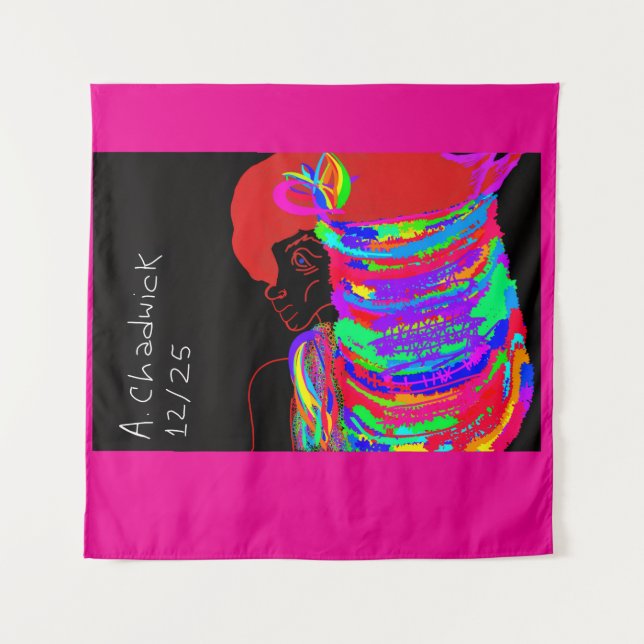 Reddish-Orange Fox Warrior Princess  Wandteppich (Vorderseite)