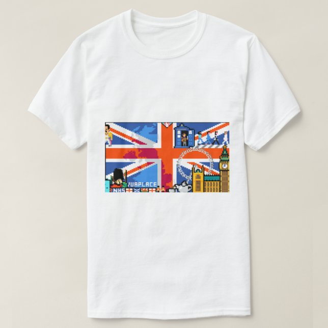 Reddit R Platz England Flag T-Shirt (Design vorne)