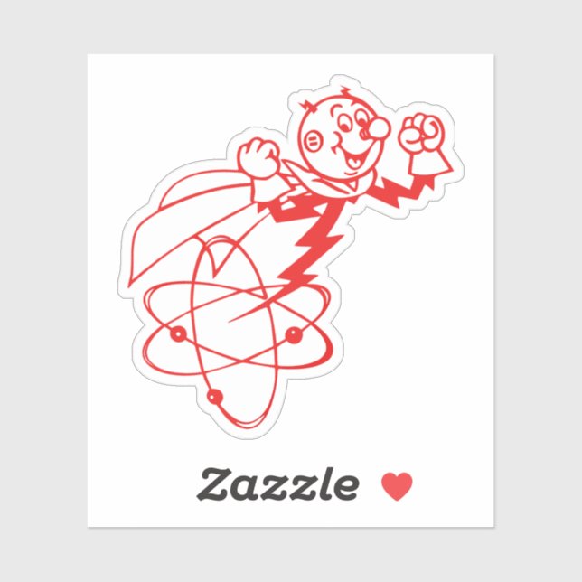 REDDY ATOM AUFKLEBER (Blatt)