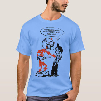 Reddy Kilowatt erinnert sich, dass Kinder Elektriz T-Shirt