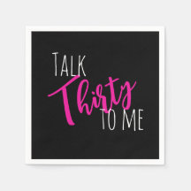 Rede 30 mit mir Geburtstag Napkin