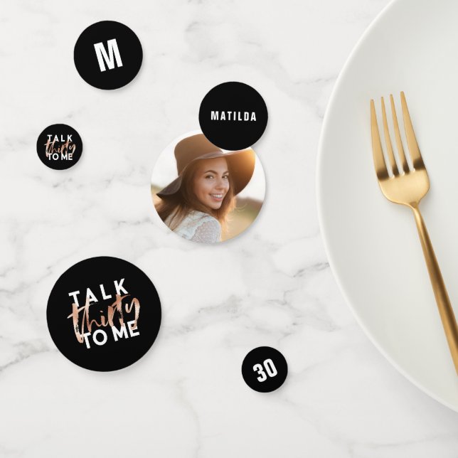 Rede 30 mit mir, meinem modernen mädchenhaften Geb Konfetti (Gruppe)