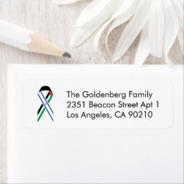 Rede der israelischen und palästinensischen Flagge