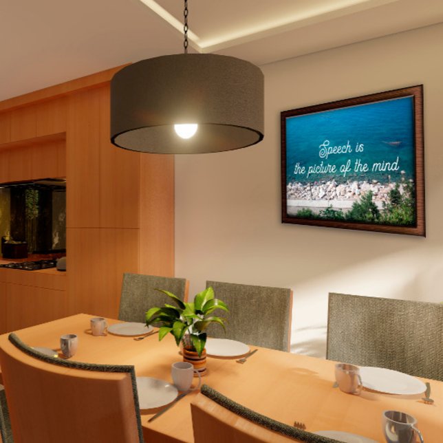 Rede ist das Bild des geistigen Sprichworts Poster (Von Creator hochgeladen)