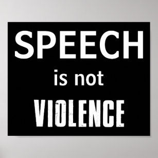 Rede ist keine Gewalt Poster