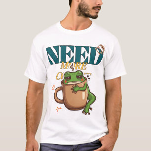 Rede mir vor dem Kaffee nicht - Wütendes Frosch T- T-Shirt