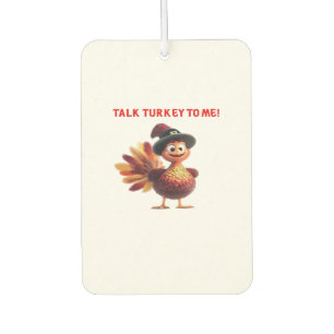 Rede mit mir Klartext Lustiges Thanksgiving-Design Autolufterfrischer