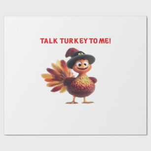 Rede mit mir Klartext Lustiges Thanksgiving-Design Geschenkpapier