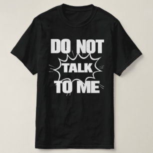 REDE NICHT MIT MIR Lustige Retro-Comic-Explosion T-Shirt