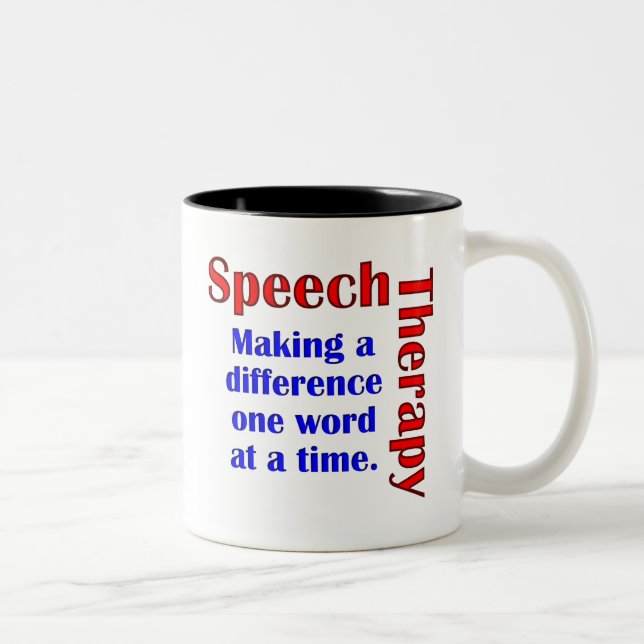 Rede Thereapy Zweifarbige Tasse (Rechts)