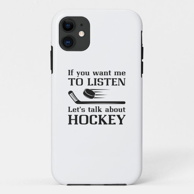 Rede über Hockey Case-Mate iPhone Hülle (Rückseite)