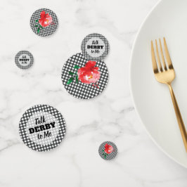 Rede von Derby zu Me Rose über Gingham Konfetti