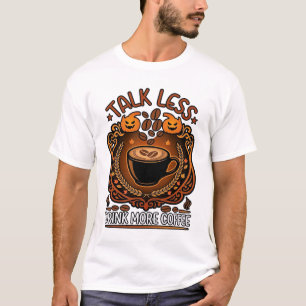 Rede weniger, trinke mehr Kaffee Tasse Halloween K T-Shirt