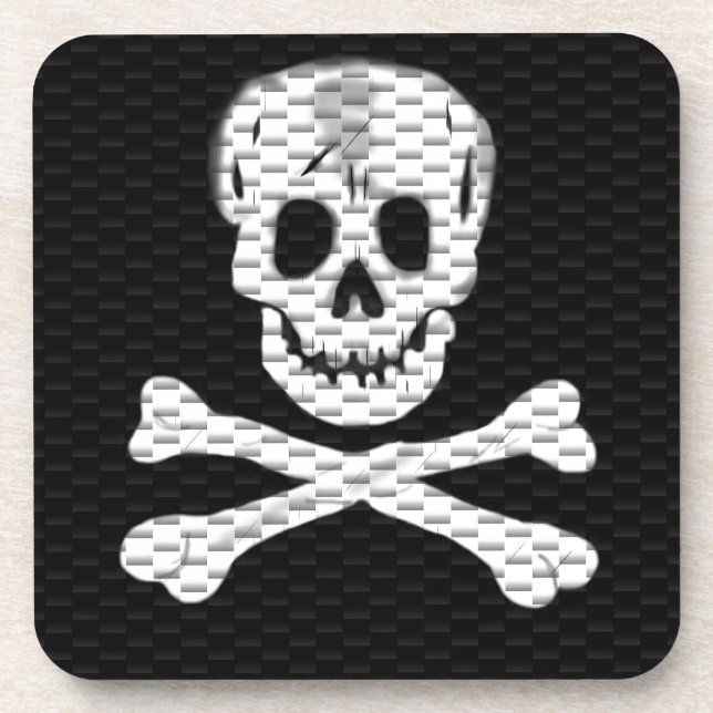 Rede wie ein Piratentag Getränkeuntersetzer (Vorderseite)