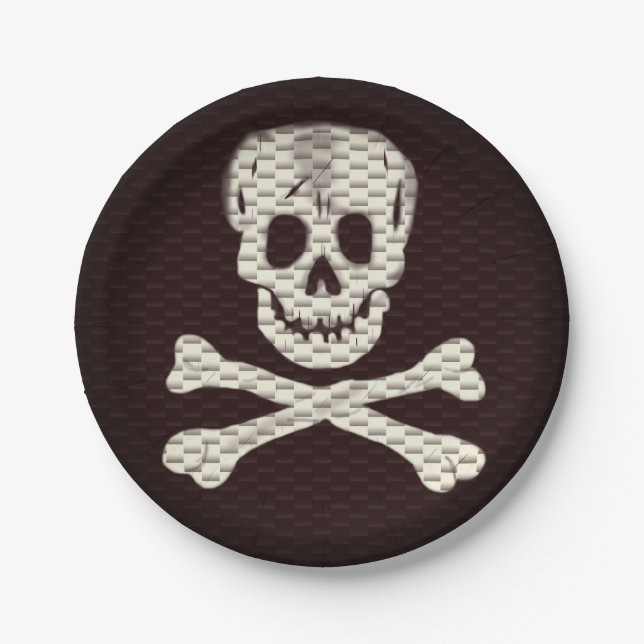 Rede wie ein Piratentag Pappteller (Vorderseite)