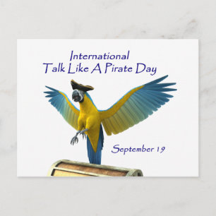 Rede wie ein Piratentag Postkarte