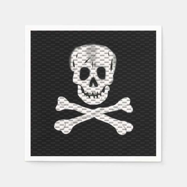 Rede wie ein Piratentag Serviette (Vorderseite)