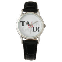 Rede wie Gott Rot weiß und schwarze Uhr