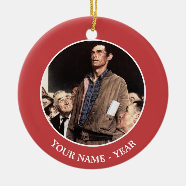 Redefreiheit Keramik Ornament (Vorne)