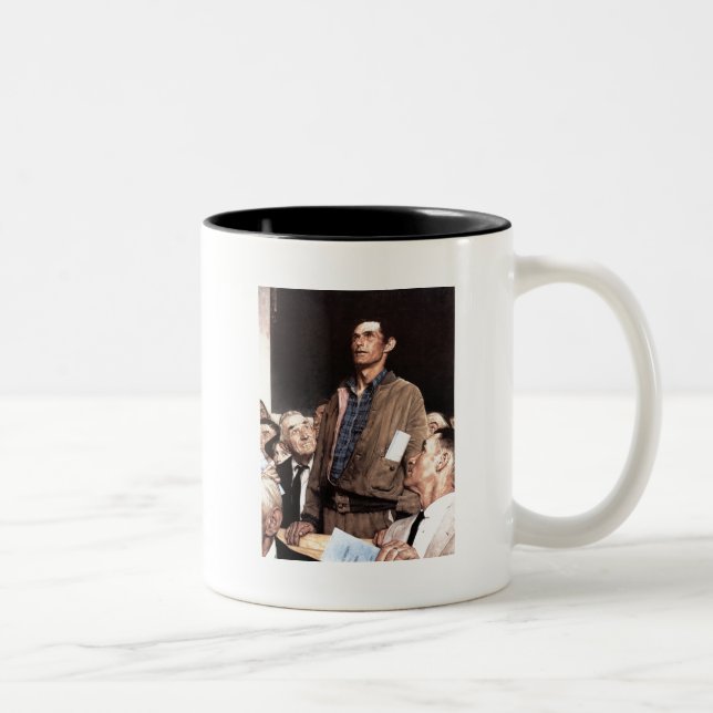 Redefreiheit Zweifarbige Tasse (Rechts)