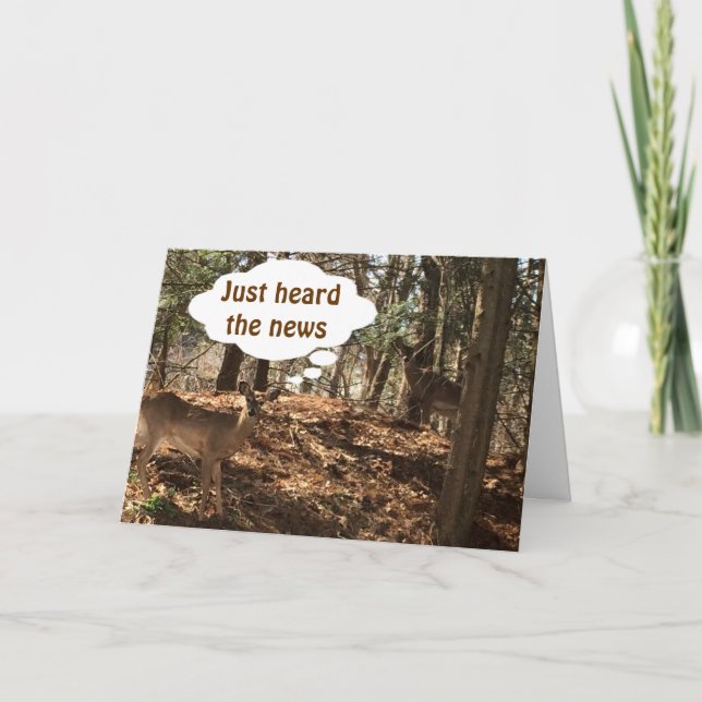 REDEN DEER COUPLE SAGT "U R 50"?? KARTE (Vorderseite)