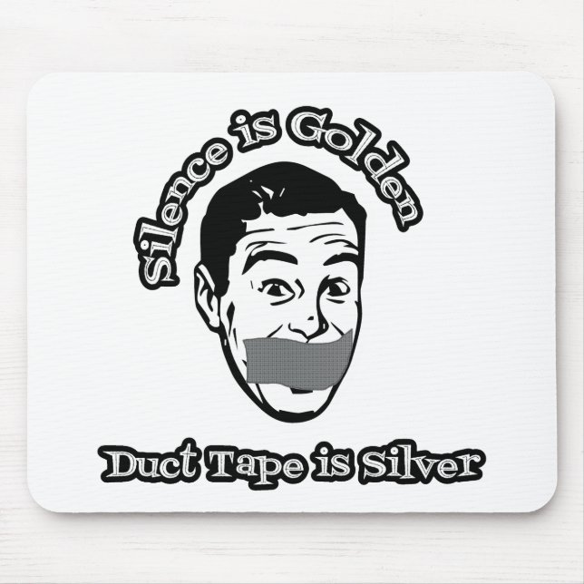 Reden ist Silber, schweigen ist Gold - Mousepad (Vorne)