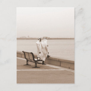 Reden, Männer in Dishdasha in Kuwait Postkarte