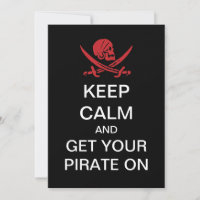Reden Sie wie ein Piratentag Party Einladungen