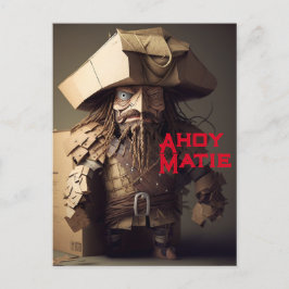 Reden wie eine Piratentagskarte Feiertagspostkarte