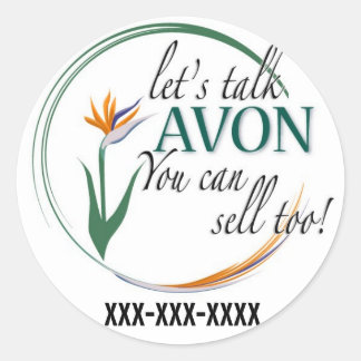 Reden wir Avon Runder Aufkleber