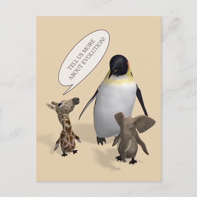 Reden wir über Evolution Postkarte (Vorderseite)