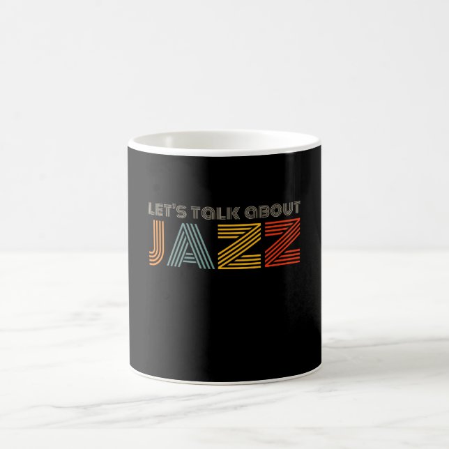 Reden wir über Jazz Music Retro Tasse (Mittel)